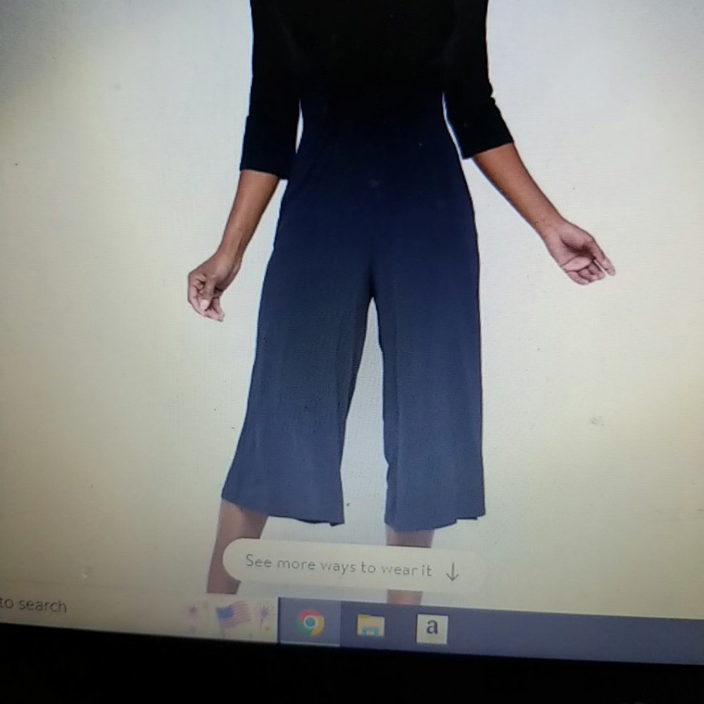 Maggy London NWT Navy Smocked Jumpsuit Size 8P